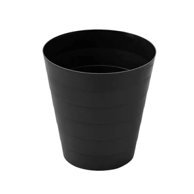 Abbildung von Sinoba Papierkorb moderner Mülleimer Papiereimer 6105 rund, Abfalleimer für Büro Kinderzimmer aus Kunststoff 9 Liter Höhe 25 cm