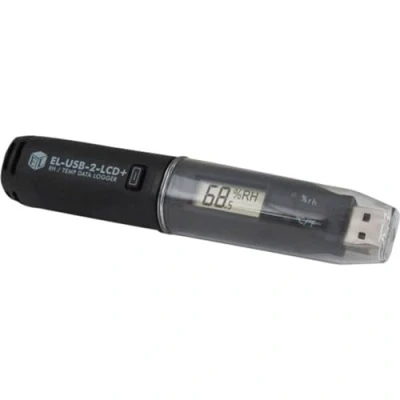 Abbildung von Lascar Electronics Multi Datenlogger Easylog Messgröße Temperatur, Luftfeuchtigkeit 35 bis 80 C 0 100 % rF (EL USB 2 LCD+)