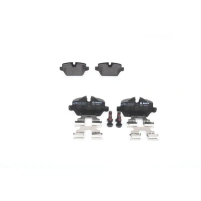 Abbildung von BOSCH 0 986 494 269 Bremsbelagsatz Low Metallic mit Schrauben, Montageanleitung BMW: 3 Limousine, 1 Schrägheck, Coupe