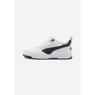 Abbildung von Puma Rebound V6 Lo Sneakers Jugendliche Schuhe Für Kinder White/Black/Black Größe: 35.5