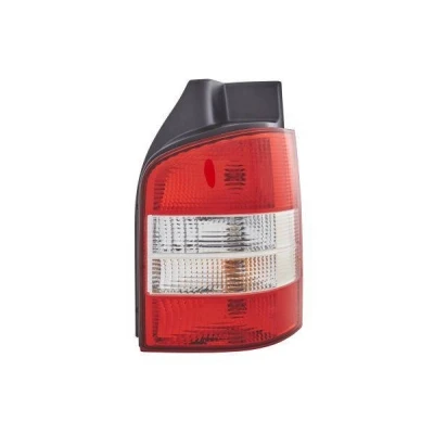 Abbildung von HELLA 2SK 008 579 141 Rückleuchte rechts P21/4W, P21W 12 glasklar, Rot mit Glühlampen Lampenträger VOLKSWAGEN: Multivan 5 (7HM, Transporter Bus