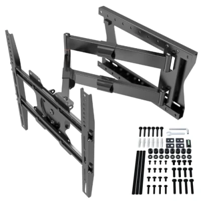 Abbildung von DQ WALL SUPPORT Hercules Flex 80 cm TV Wandhalterung, Langer Gelenkarm, bis Wandabstand, ausziehen, schwenken, neigen, rotieren, ca. 27 75 Zoll 60kg, VESA 400x400mm, Halterung