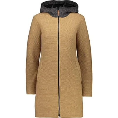 Abbildung von CMP Damen Wollparka mit fester Kapuze, Dune Grey Mel., D42