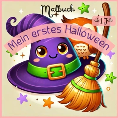 Abbildung von Mein Erstes Halloween Malbuch: für Kinder ab 1 Jahr Einfach und Süß!: Große, kinderfreundliche Motive zum Ausmalen Perfekt kleine Hände erste kreative Erlebnisse!