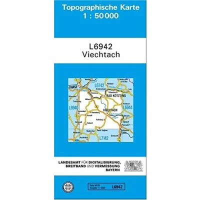 Abbildung von TK50 L6942 Viechtach: Topographische Karte 1:50000 (TK50 Bayern)