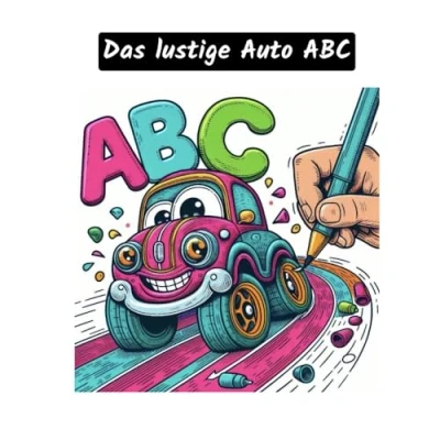 Abbildung von Das lustige Auto ABC Ausmalbuch ausmalen &amp; lernen Alphabet Kinder ab 4 Jahre