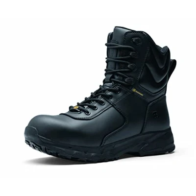 Abbildung von Shoes For Crews GUARD HIGH S3 HRO WR SRC Sicherheitsstiefel aus Leder, wasserbeständig, metallfrei