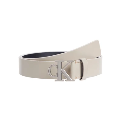Abbildung von Calvin Klein Jeans MONO Plaque BELT Gürtel, Damen, Größe: 85, Crockery