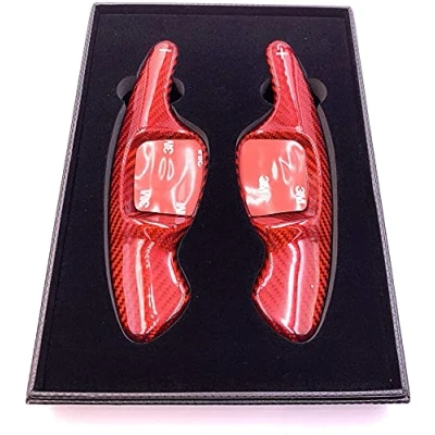 Abbildung von H Customs Schaltwippen Shift Paddle kompatibel mit Golf 8 (auch GTI und GTD) aus Fiberglas