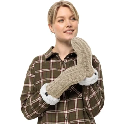 Abbildung von Jack Wolfskin Highloft W Fäustling, Damen, Größe: Medium, Anis