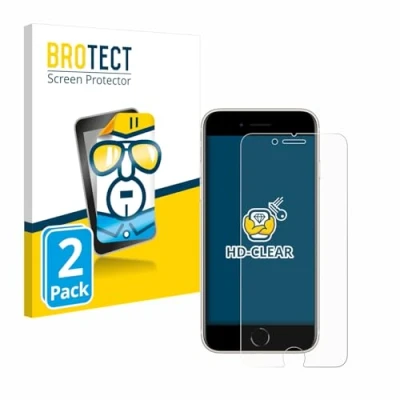 Abbildung von BROTECT (2 Stück Schutzfolie für Apple iPhone SE 3 2022 Displayschutz Folie Ultra Klar