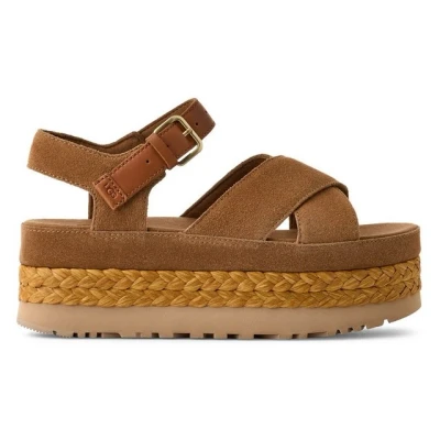 Abbildung von UGG Aubrey Plateausandalette, Damen, Größe: 39, Chestnut Schuhe