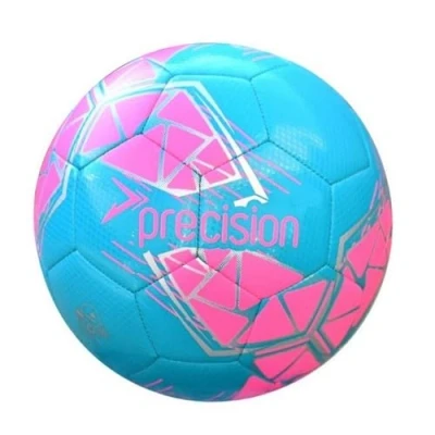 Abbildung von Precision Fusion Hochleistungs Midi Fußball, strapazierfähiges, maschinengenähtes TPU, 2 mm Eva gefüttert, leicht, 220 g, Blau, offizieller Ball, Größe
