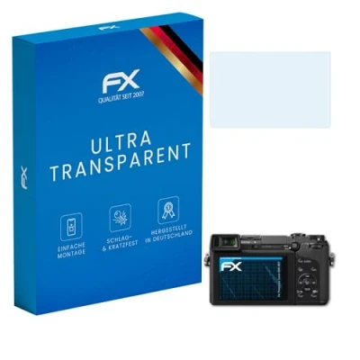 Abbildung von atFoliX Schutzfolie kompatibel mit Panasonic Lumix DMC GX7 Folie, ultraklare FX Displayschutzfolie (3X)