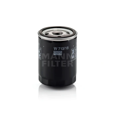 Abbildung von MANN FILTER W 713/18 Ölfilter M 18 X 1.5 Anschraubfilter OPEL: Kadett E Caravan, Astra F CC, CHEVROLET: Blazer S10 II, Corvette C4 Coupe