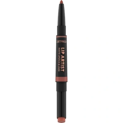 Abbildung von Catrice Lip Artist Matte Lipstick &amp; Liner, Nr. 030, Orange, hochpigmentiert, farbintensiv, matt, vegan, ohne Parfüm, ölfrei, Alkohol, 1er Pack (1.74g)