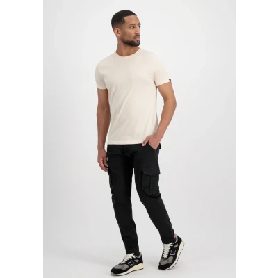 Abbildung von Alpha Industries Dragon EMB Tshirt print, Herren, Größe: Small, Jet stream white