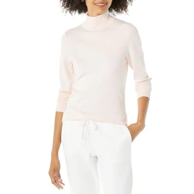 Abbildung von Amazon Essentials Damen Leichter, Langärmeliger Rollkragenpullover, Klassischer Schnitt (Erhältlich In Übergröße), Blassrosa, L