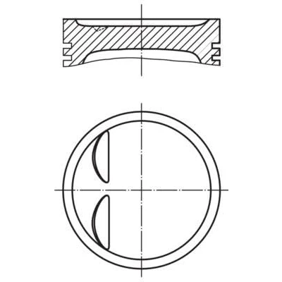Abbildung von Kolben MAHLE ORIGINAL 011 95 01