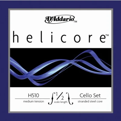 Abbildung von D&#039;Addario H510 1/2M Helicore Cello Saitensatz mehrfach verdrillter Stahlkern 1/2 Medium