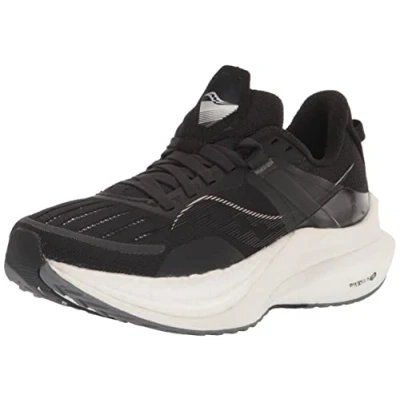 Abbildung von Saucony Tempus Laufschuh Neutral, Damen, Größe: 40.5, Black/fog Schuhe
