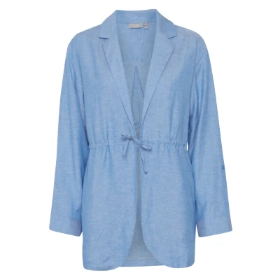 Abbildung von Fransa Frlin JA 1 Kurzmantel, Damen, Größe: Large, Malibu blue melange
