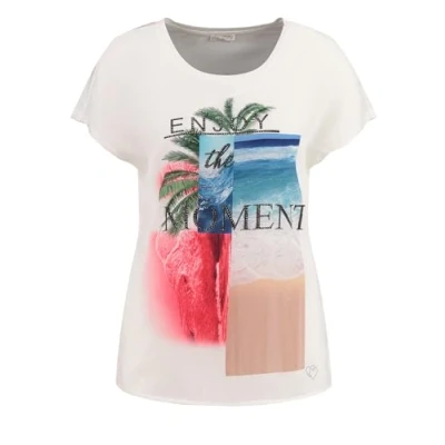 Abbildung von Key Largo WT Moment Round Tshirt print, Damen, Größe: Small, White