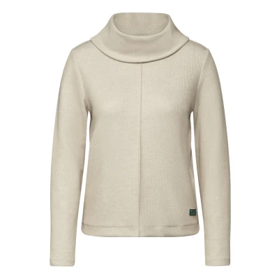 Abbildung von Cecil Cropped Langarmshirt, Damen, Größe: Large, Beige