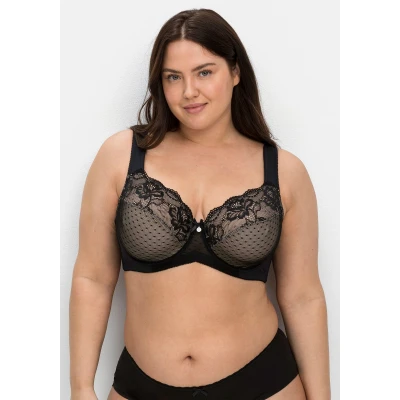 Abbildung von Sheego Bügel BH, Damen, Größe: 85D, Schwarz taupe