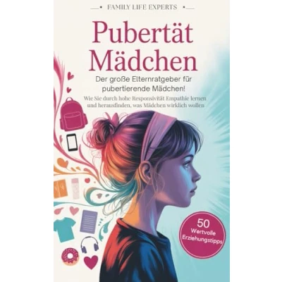 Abbildung von Pubertät Mädchen: Der große Elternratgeber für pubertierende Mädchen! Wie Sie durch hohe Responsivität Empathie lernen und herausfinden, was Mädchen ... Erziehungstipps jede Situation