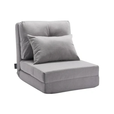 Abbildung von VEVOR Schlafsofa Bodensofa Sofabett Lazysofa mit 5 Einstellbaren Positionen Grau