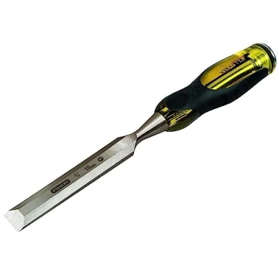 Abbildung von Stanley FatMax Beitel, 16mm Klingenbreite, Thru Thang Klinge, Stahl Schlagkappe, Griff mit Weichstoffeinsätzen, 0 16 257