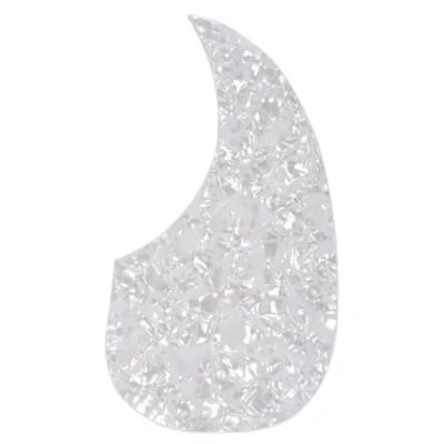 Abbildung von Musiclily Tränenform Akustikgitarre Pickguard Selbstklebender Schlagbrett für Martin D28 Style Folk Gitarre, White Pearl
