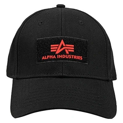 Abbildung von Alpha Industries Unisex Cap, Größe: One Size, Black/red