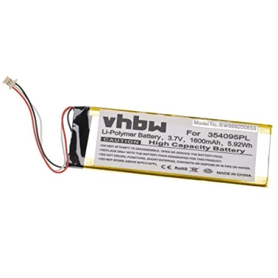 Abbildung von vhbw Akku Ersatz für Becker SR3840100 GPS Navigation Navi (1600mAh, 3,7V, Li Polymer)