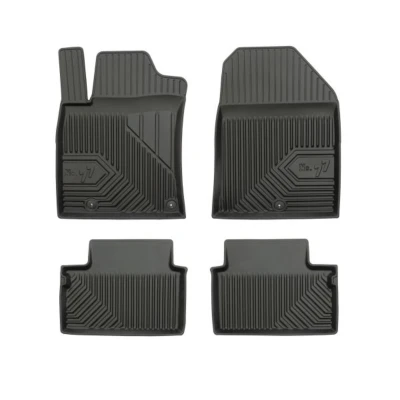 Abbildung von FROGUM No. 77 77409521 Fußmattensatz Gummi vorne und hinten 4 schwarz Maßgefertigt HYUNDAI: i30 III Fastback, Schrägheck