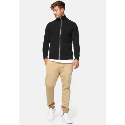 Abbildung von Indicode Jeans Dodson Strickjacke, Herren, Größe: Medium, Black
