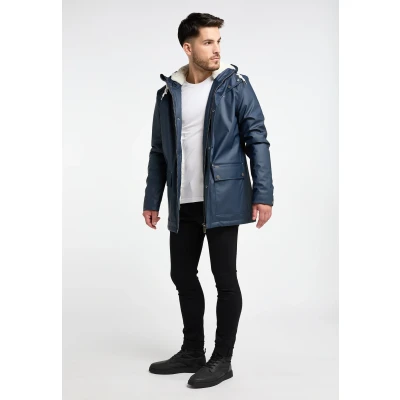 Abbildung von Regenjacke mit Teddyfutter EISGEBUNDEN S / Marine 100% Polyester