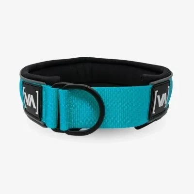 Abbildung von VITOMALIA® Ultraleichtes 5cm breites reflektierendes zugstopp Hundehalsband, Robustem Nylon und Weichem Neopren, Halsband für große Hunde, (5cm/L = 45cm 56cm, Türkis)