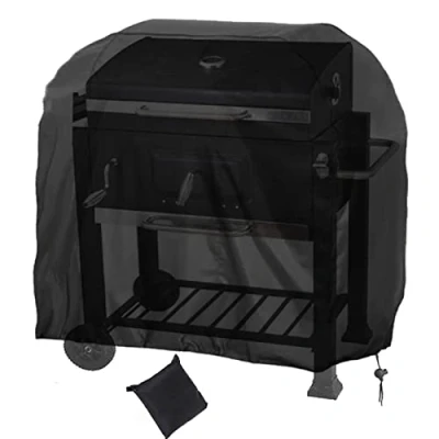 Abbildung von Timisea Grill Abdeckhaube, Grillabdeckung,Gasgrill Abdeckplane,420D Oxford Gasgrill Abdeckplane,Wetterfest Grillabdeckung, Wasserdicht, reißfest, UV Schutz Abdeckhaube (147 x 61 122cm)