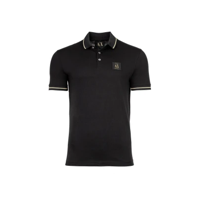 Abbildung von Armani Exchange Poloshirt, Herren, Größe: Large, Black