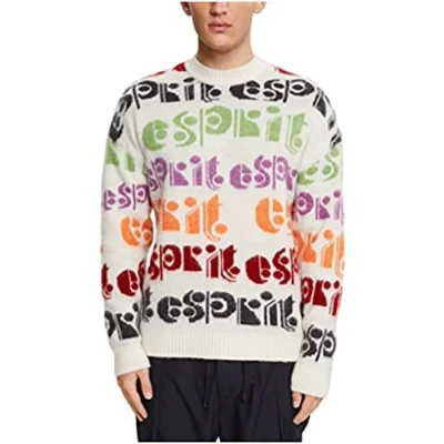 Abbildung von Esprit Relaxed FIT Strickpullover, Herren, Größe: Small, Off white