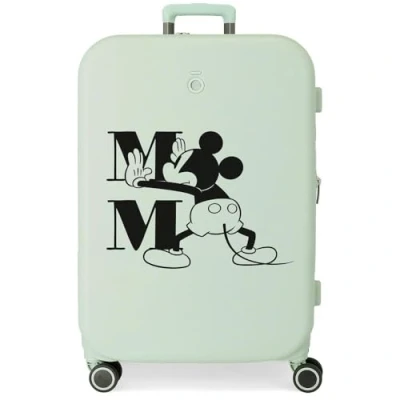Abbildung von Disney Mickey Happiness Medium Koffer Grün 48x70x28 cm Starres ABS Integrierter TSA Verschluss 79L 4,32 kg 4 Doppelrollen