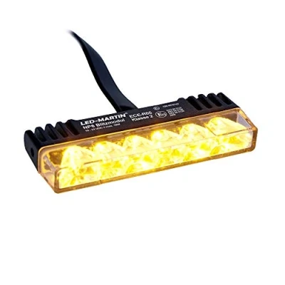 Abbildung von LED MARTIN NP6 Frontblitzer gelb ECE R65 Klasse 2 Tag / Nachtschaltung