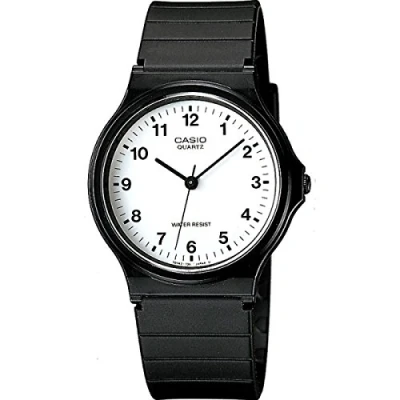 Abbildung von Casio Herren Armbanduhr, analog, Quarz, mit Kunststoffarmband, MQ 24 7BLLEG, Schwarz, Band