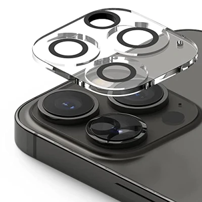 Abbildung von Ringke Camera Protector Glass Kompatibel mit iPhone 13 Pro Max Kameraschutz, Lente Kameraobjektive Panzerglas 3er Pack