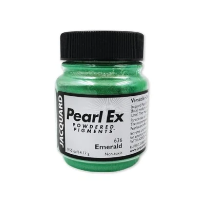 Abbildung von Jacquard Pearl Ex Smaragd Pulverpigmente 0,5 oz/14 g