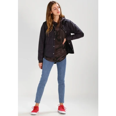 Abbildung von Urban Classics Ladies Oversized CAMO Hoody Kapuzenpullover, Damen, Größe: Small, Grey