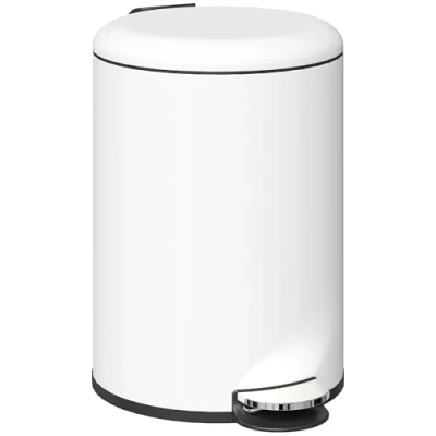 Abbildung von HOMCOM Mülleimer 20L, mit Deckel, Fußpedal, Inneneimer, für Wohnzimmer, Büro, Metall, 36 x 30 44,5 cm