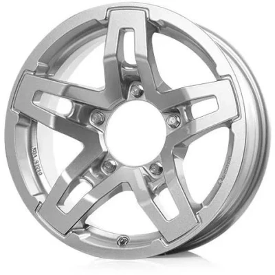 Abbildung von RC Design 5 loch 15Zoll 139.7mm Alufelge RC33X Kristallsilber lackiert 0620072815 Felge